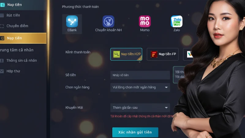 Hướng Dẫn Nạp Tiền TF88 Chi Tiết, Nhanh Chóng Và An Toàn Nhất Nạp tiền tf88 qua ví điện tử